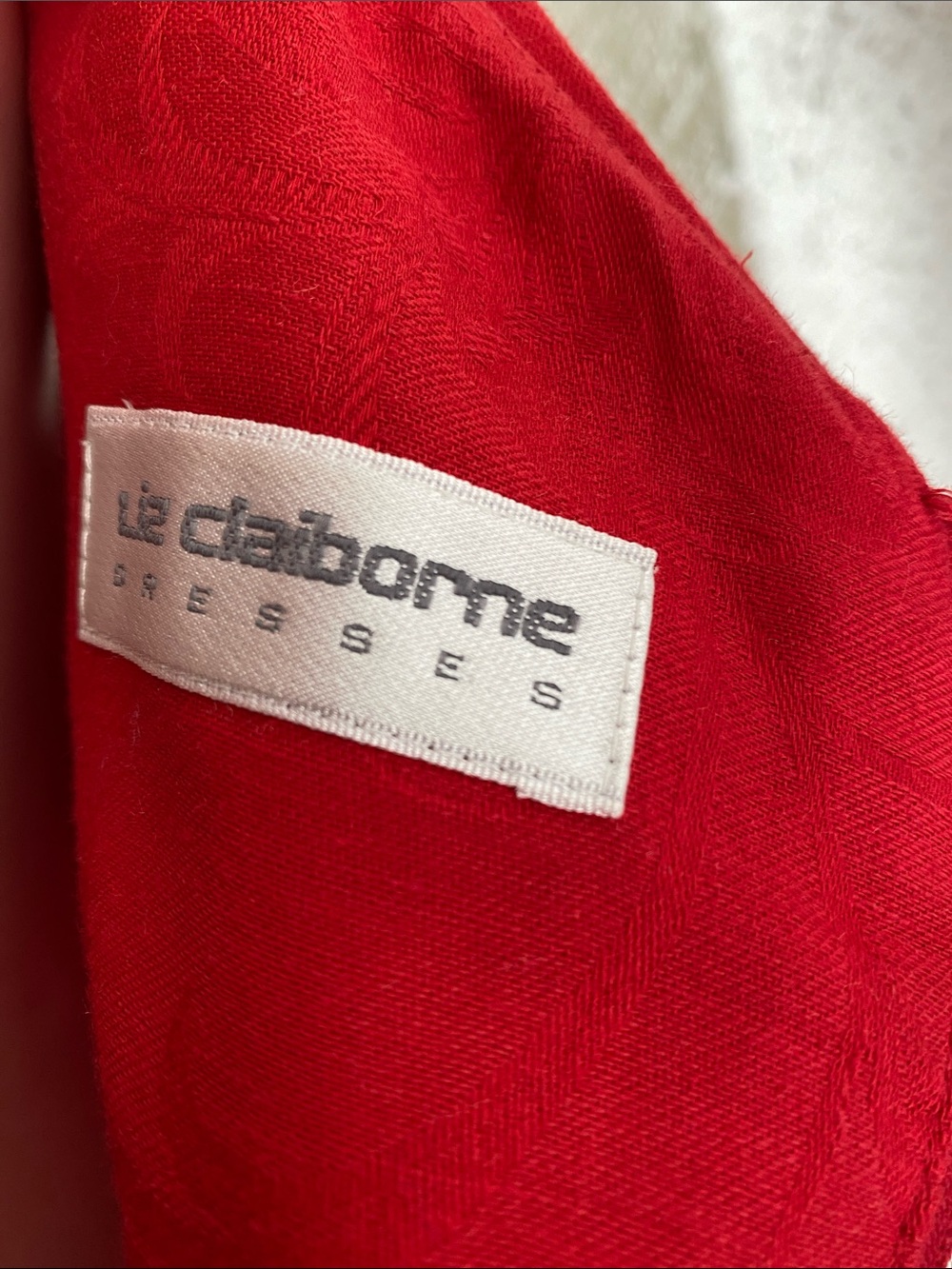 Liz Claiborne Bold Red Midi Sheath Dress - Picture 8 of 10
